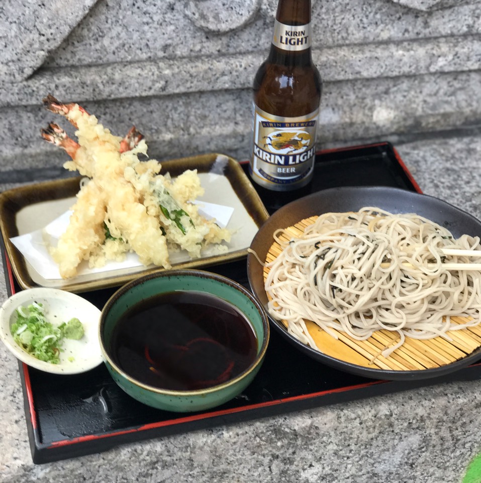 Ten Zaru Soba (Shrimp & Mixed Tempura at Sobaya on #foodmento http://foodmento.com/place/3327