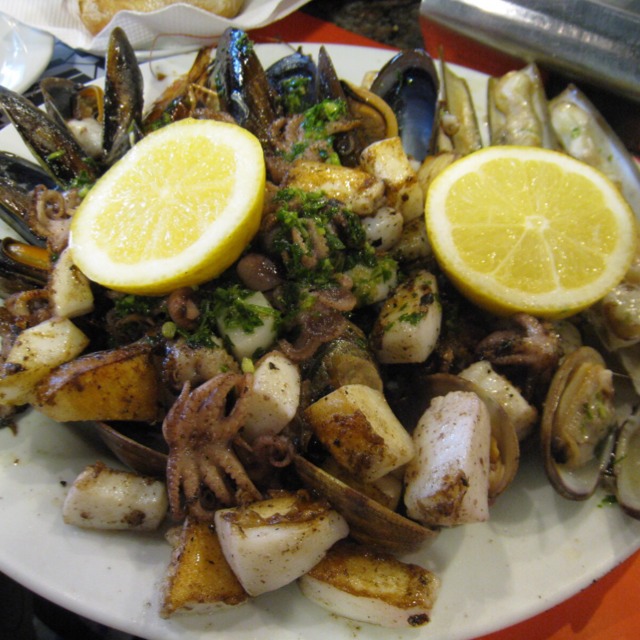 Combinado Pescado (Seafood Combo For 2) at Bar Boqueria on #foodmento http://foodmento.com/place/3396