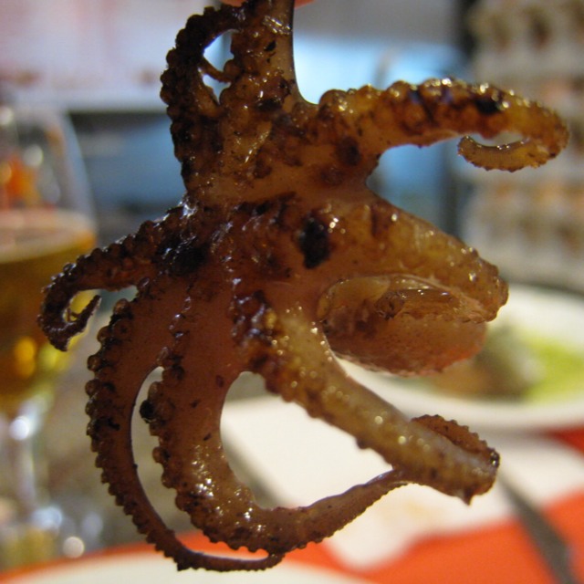 Pulpitos (Baby Octopus) from Bar Boqueria on #foodmento http://foodmento.com/dish/13718