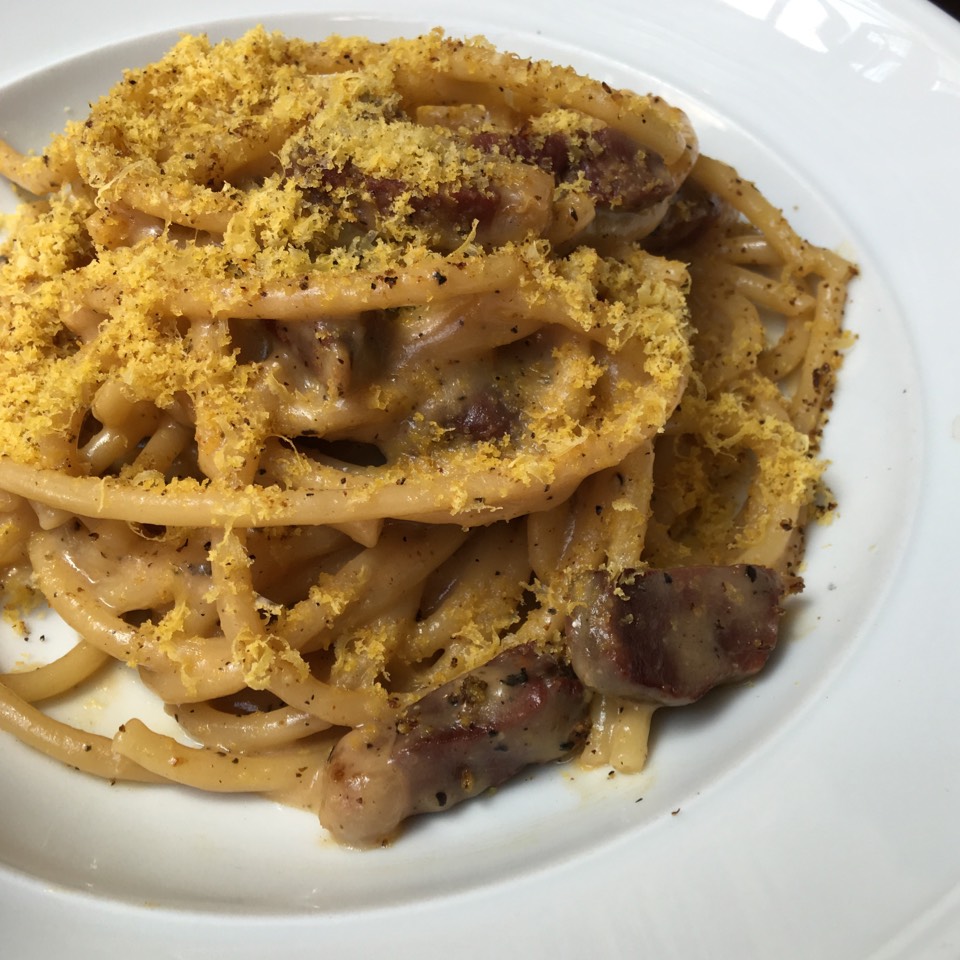 Carbonara (Bucatini) on #foodmento http://foodmento.com/dish/40081