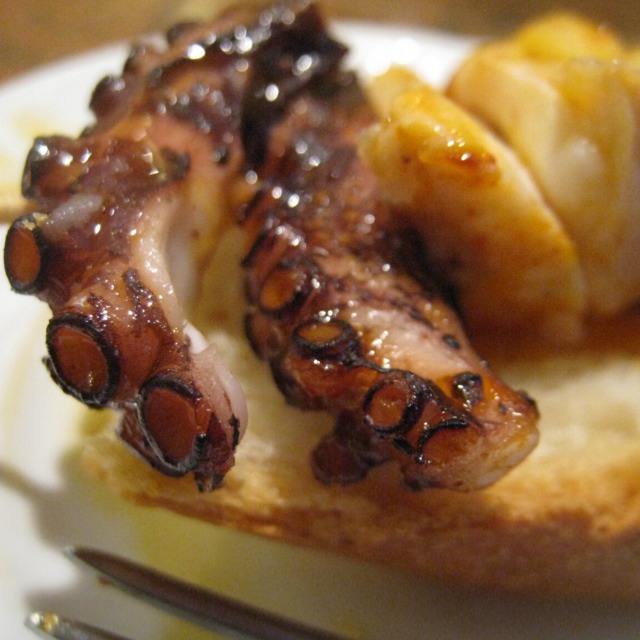 Pulpo (Octopus) Pintxo at Goiz Argi on #foodmento http://foodmento.com/place/3430