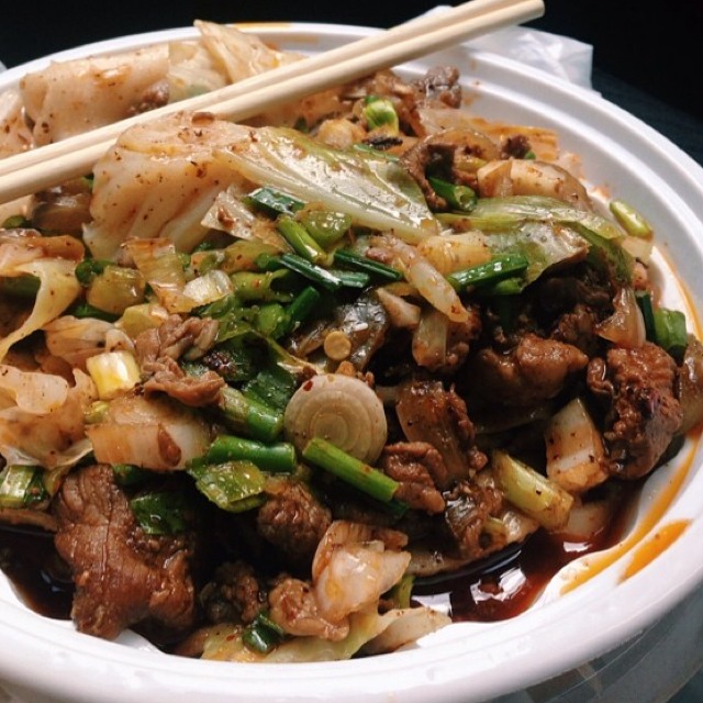 Spicy Cumin Lamb Noodles from Xi'an Famous Foods on #foodmento http://foodmento.com/dish/14102