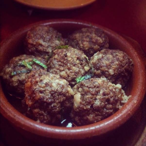Albondigas (Lamb Meatballs in Mint Broth) at Txikito on #foodmento http://foodmento.com/place/345