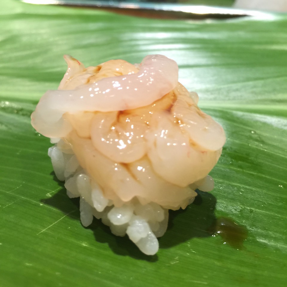 Shiro Ebi (White Shrimp) Sushi at Sushi Dojo NYC on #foodmento http://foodmento.com/place/3488