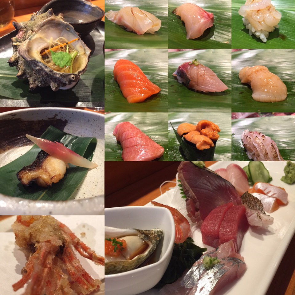 Dojo Omakase (Sashimi Plate, 10 Piece Sushi, 2 Course Cooked) from Sushi Dojo NYC on #foodmento http://foodmento.com/dish/29811