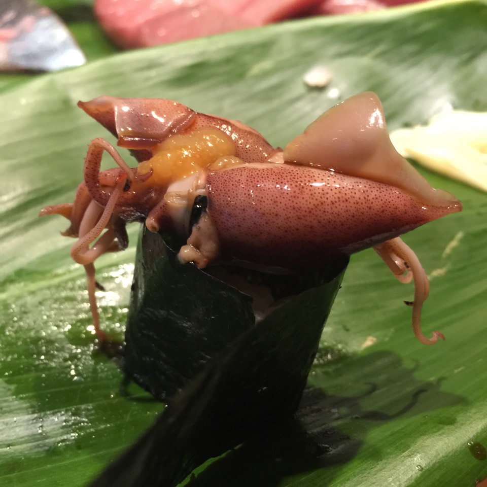 Hotaru Ika (Firefly Squid) Sushi at Sushi Dojo NYC on #foodmento http://foodmento.com/place/3488