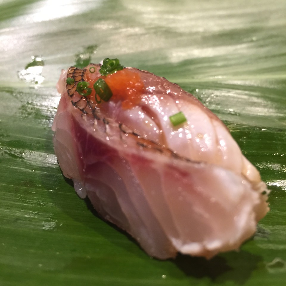Isaki (Grunt Fish) Sushi from Sushi Dojo NYC on #foodmento http://foodmento.com/dish/29815