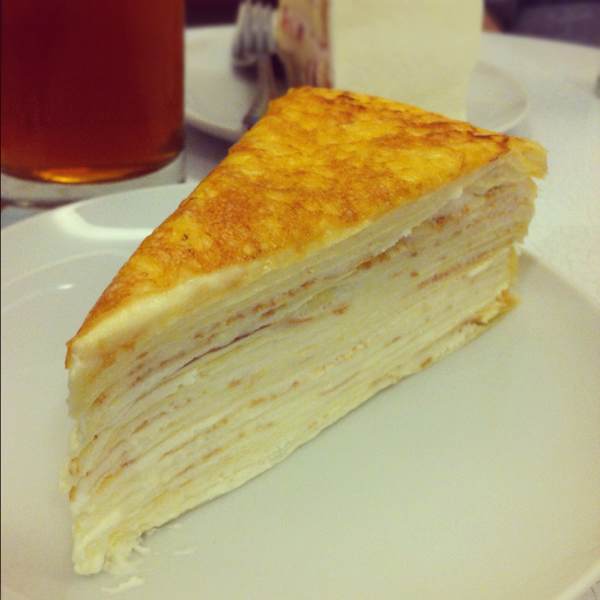 Signature Mille Crepes (Cake) from Lady M Cake Boutique on #foodmento http://foodmento.com/dish/1201