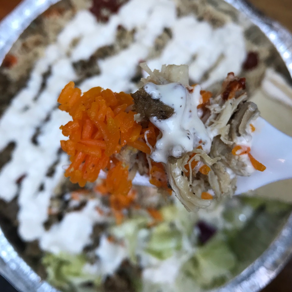 Combo (Chicken & Gyro) over Rice at The Halal Guys on #foodmento http://foodmento.com/place/358