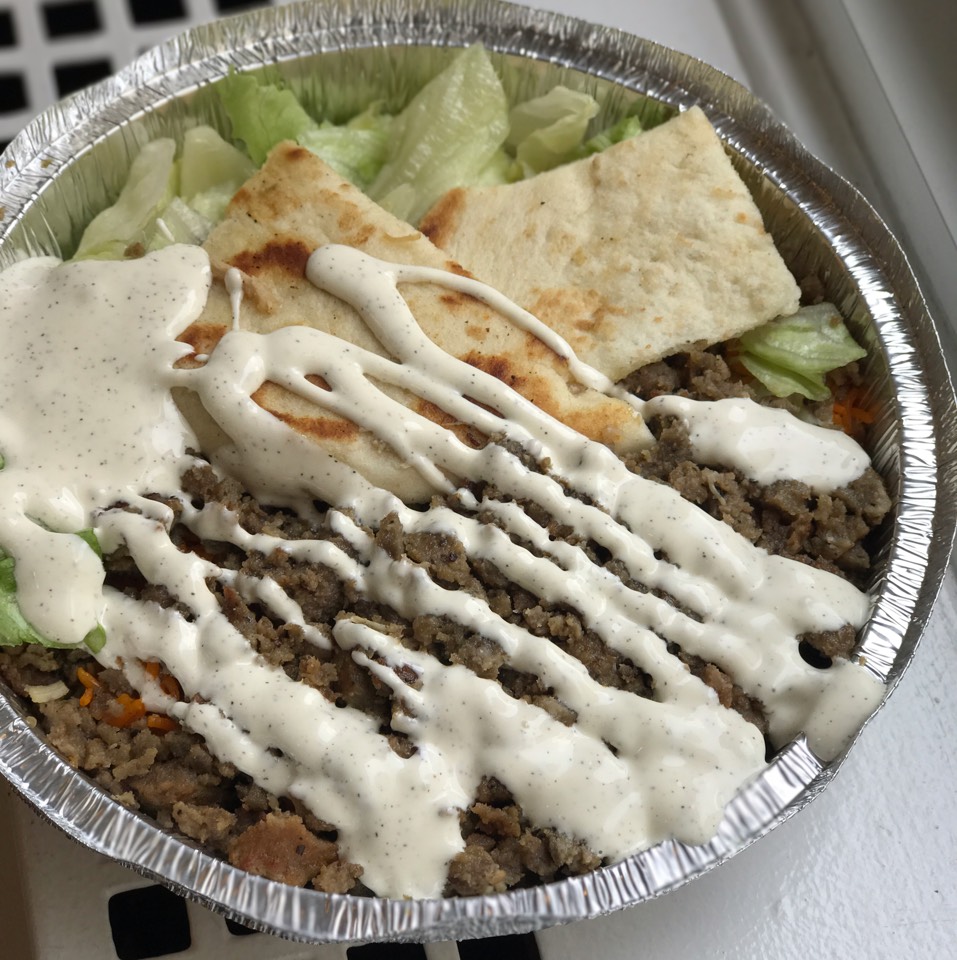 Beef Gyro Rice Platter from The Halal Guys on #foodmento http://foodmento.com/dish/43054