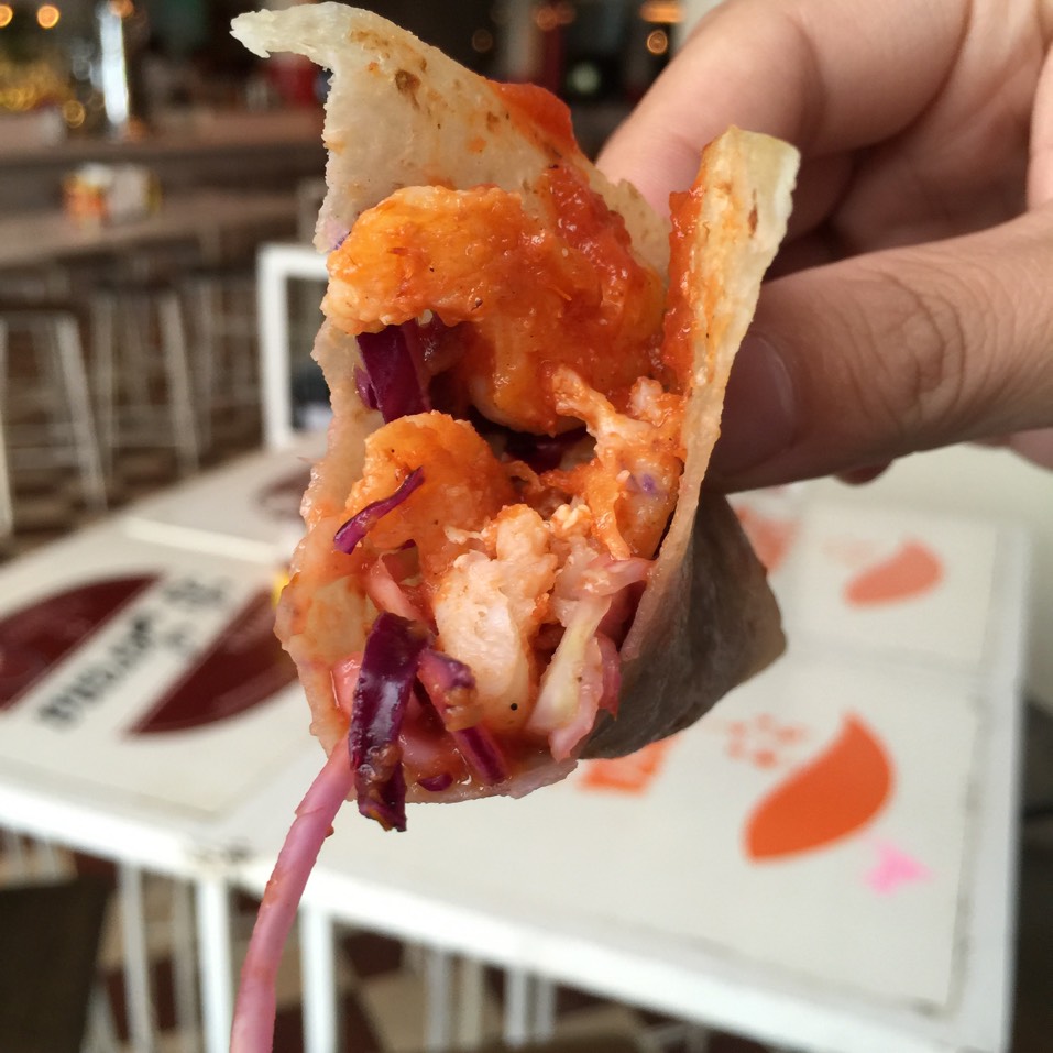 Sonoran Shrimp Taco at Tacombi Cafe El Presidente on #foodmento http://foodmento.com/place/3622