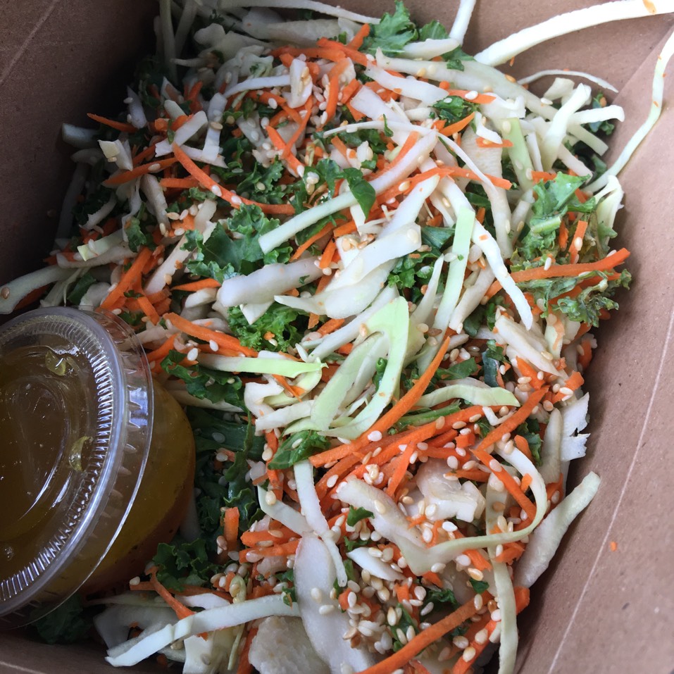 Splendid Raw Slaw with Sesame Kale and Cabbage Salad at Siggy's Good Food on #foodmento http://foodmento.com/place/3626