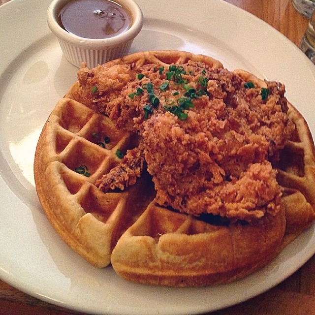 Chicken And Waffles  at Clinton St. Baking Co. & Restaurant on #foodmento http://foodmento.com/place/366