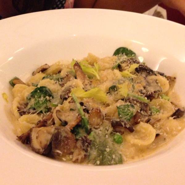 Orecchiette (Wild Mushrooms, Peas, Parmesan...) at db Bistro & Oyster Bar on #foodmento http://foodmento.com/place/37