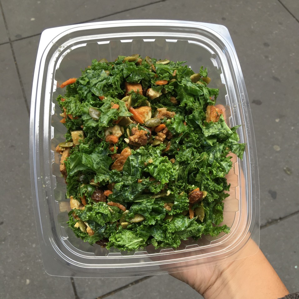 Kale Salad w/ Tofu, Tempeh at Peacefood Cafe on #foodmento http://foodmento.com/place/3824