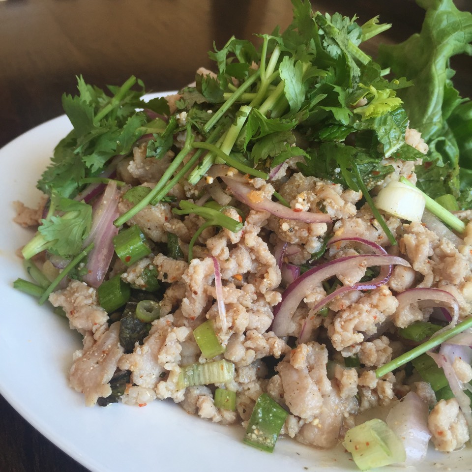 Larb Chicken Salad at SriPraPhai Thai Restaurant on #foodmento http://foodmento.com/place/383