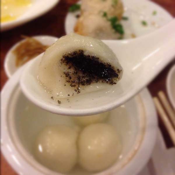 Glutinous Rice Dumpling Stewed w Sesame Soup at Pu Dong Restaurant on #foodmento http://foodmento.com/place/392