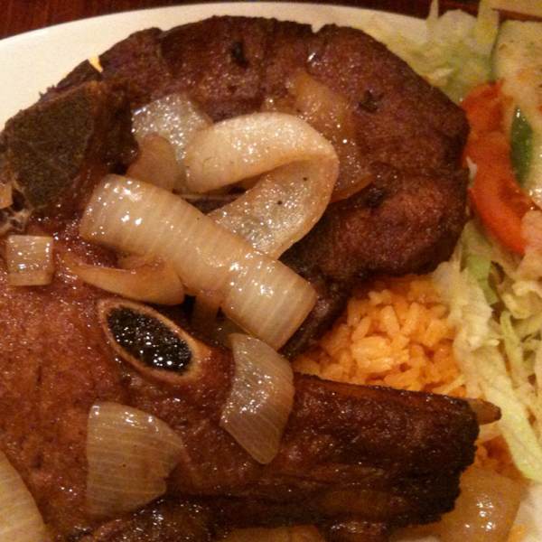 Chuletas Fritas (Fried Pork Chops) at Sophie's Cuban Cuisine on #foodmento http://foodmento.com/place/393
