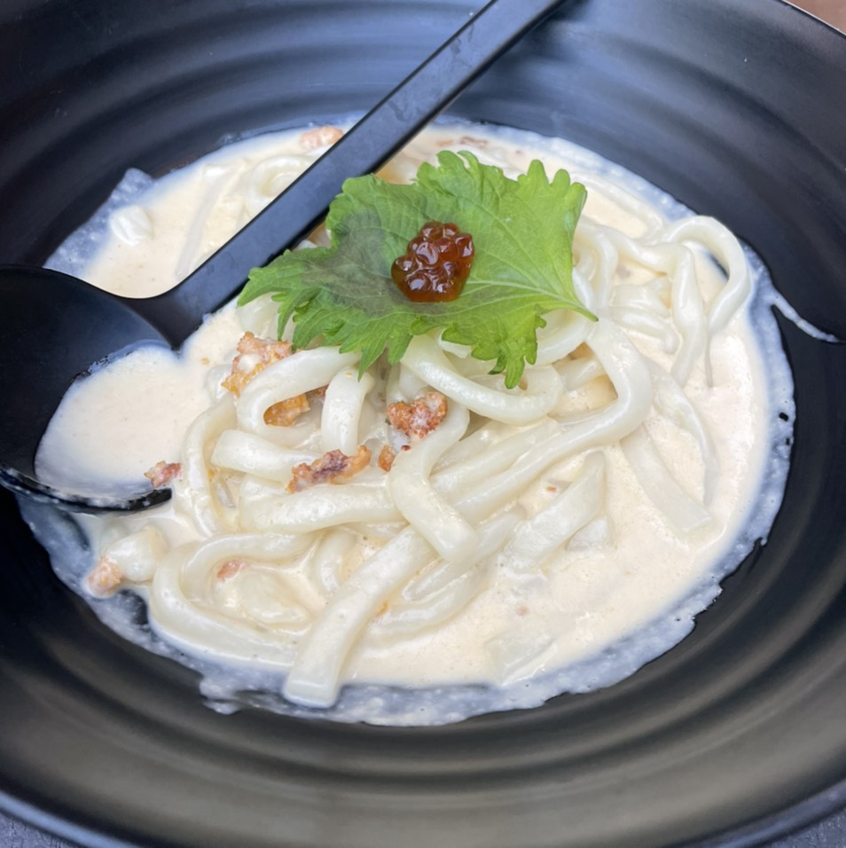 Sea Urchin (Uni) Cream Udon (noodles) $20 on #foodmento http://foodmento.com/dish/16642