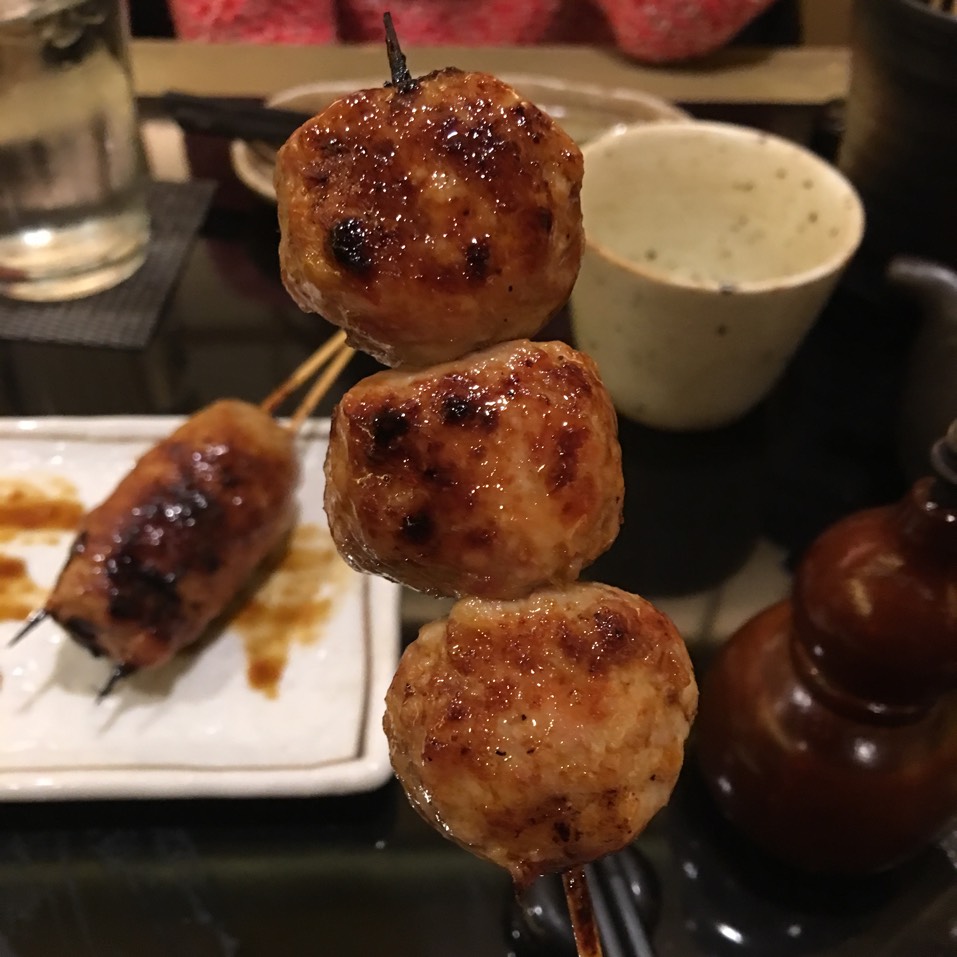 Chicken Meatball (Tsukune) at Torishin on #foodmento http://foodmento.com/place/4008