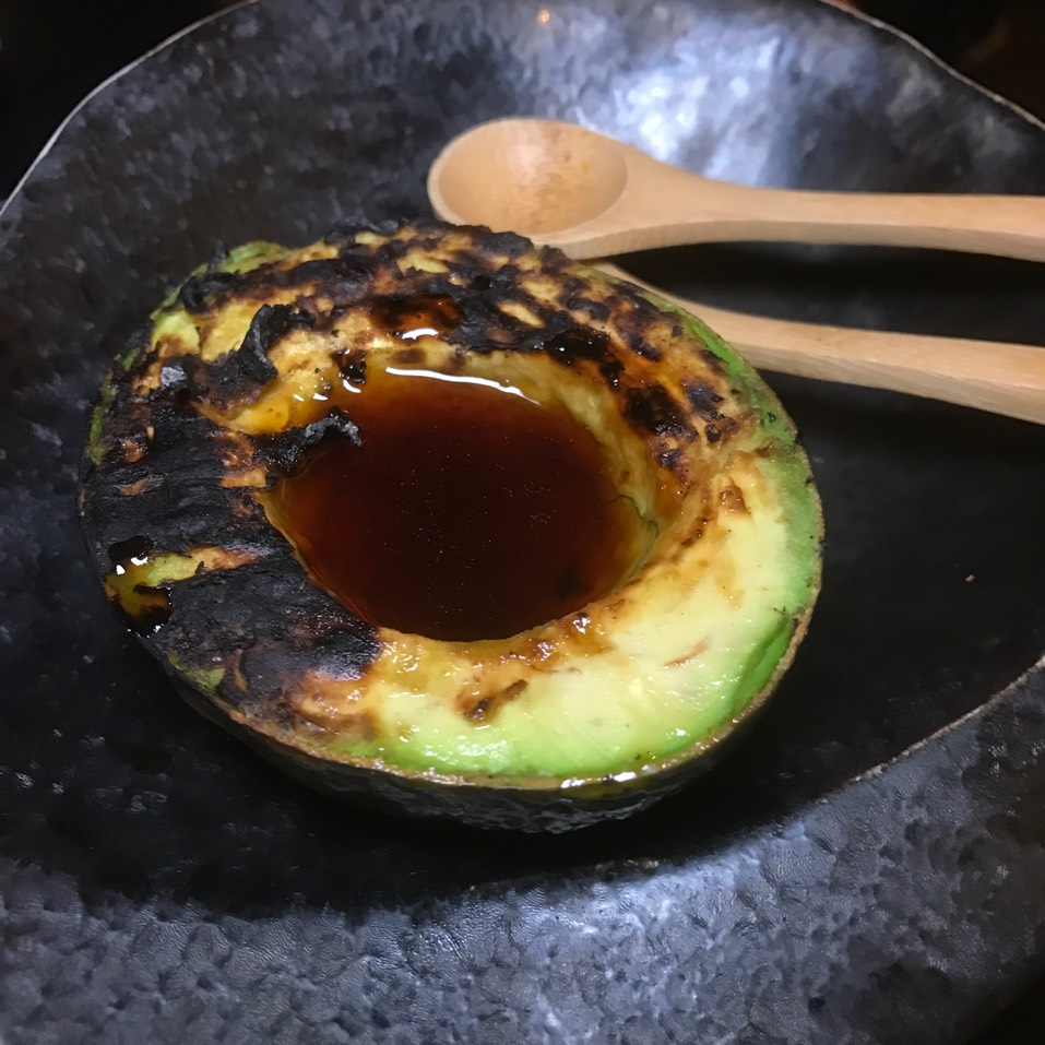 Avocado With Dashi, Yuzukosho from Torishin on #foodmento http://foodmento.com/dish/41075