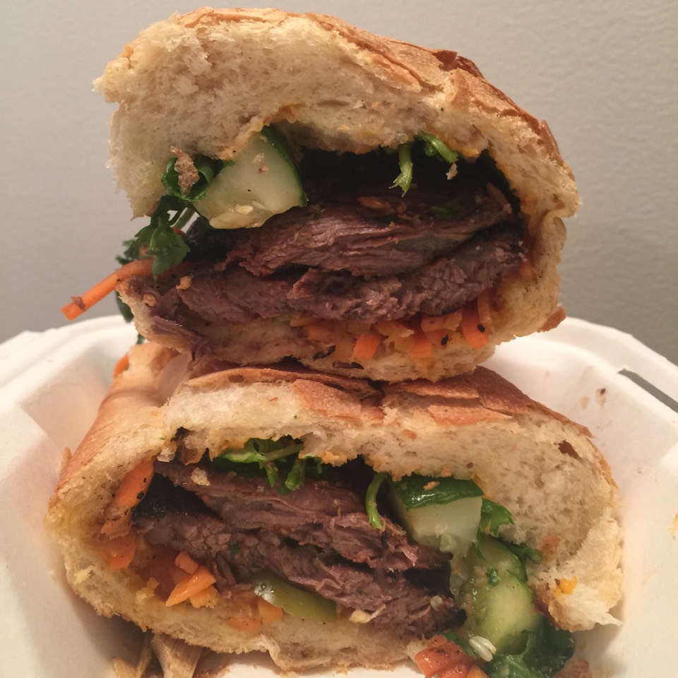 Grilled Skirt Steak Banh Mi Sandwich at Saiguette on #foodmento http://foodmento.com/place/4147
