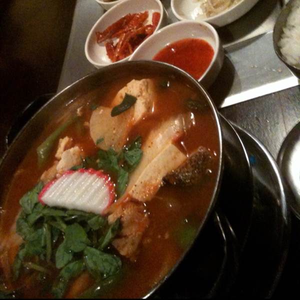 Sundubu Jjigae (Soft Tofu Soup) at New Wonjo on #foodmento http://foodmento.com/place/416