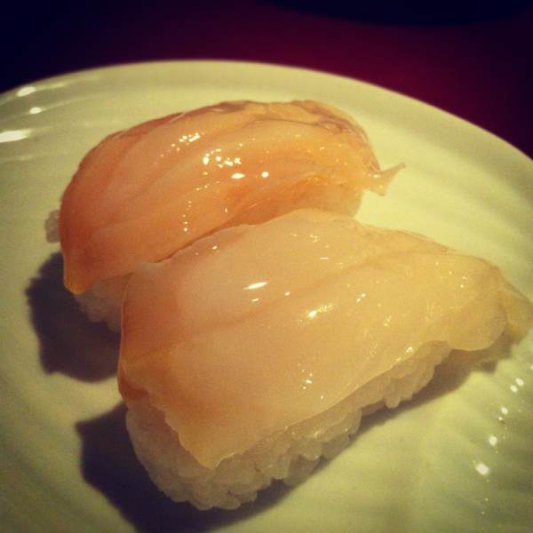 Tsubugai (Whelk Clam) Sushi at Sushi Tei on #foodmento http://foodmento.com/place/42