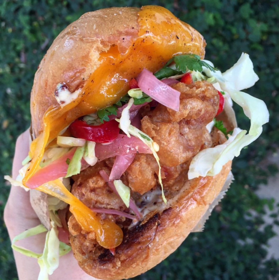 Tempura Fried Chicken, Jalapeño Cole Slaw (add Egg) @ Free Range LA on #foodmento http://foodmento.com/dish/17774