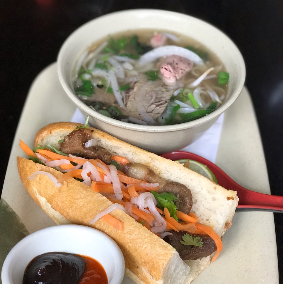 Pho And Sandwich Combo on #foodmento http://foodmento.com/dish/43857