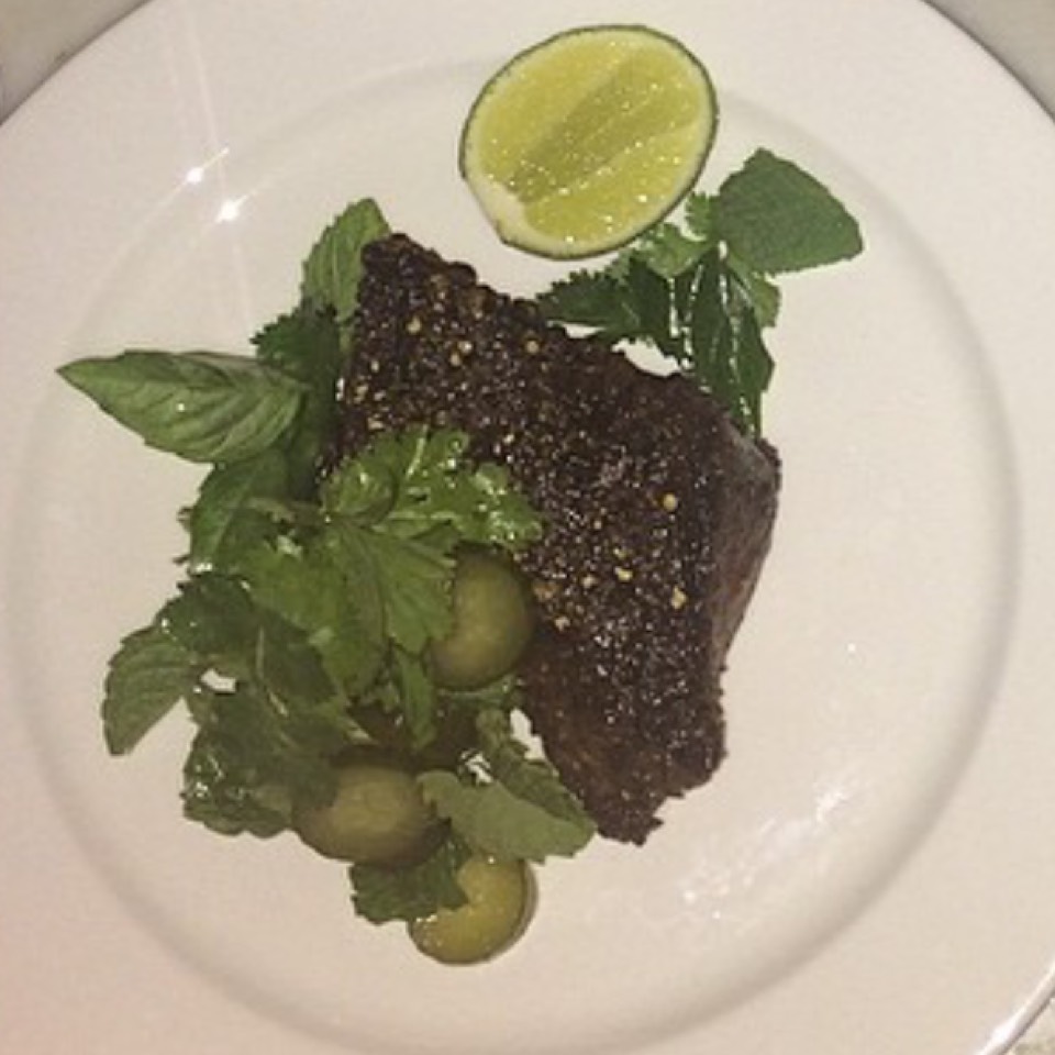 Steak Au Poivre (Short Rib, Lime Cornichon) at Dirty French on #foodmento http://foodmento.com/place/4452