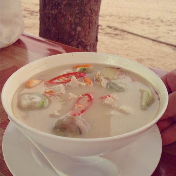 Tom Kha Kai (Chicken Coconut Soup) at Pasai Beach Restaurant on #foodmento http://foodmento.com/place/446