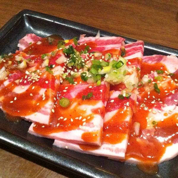 Kurobuta Pork Belly from Tajimaya Japanese Charcoal Grill Yakiniku on #foodmento http://foodmento.com/dish/94