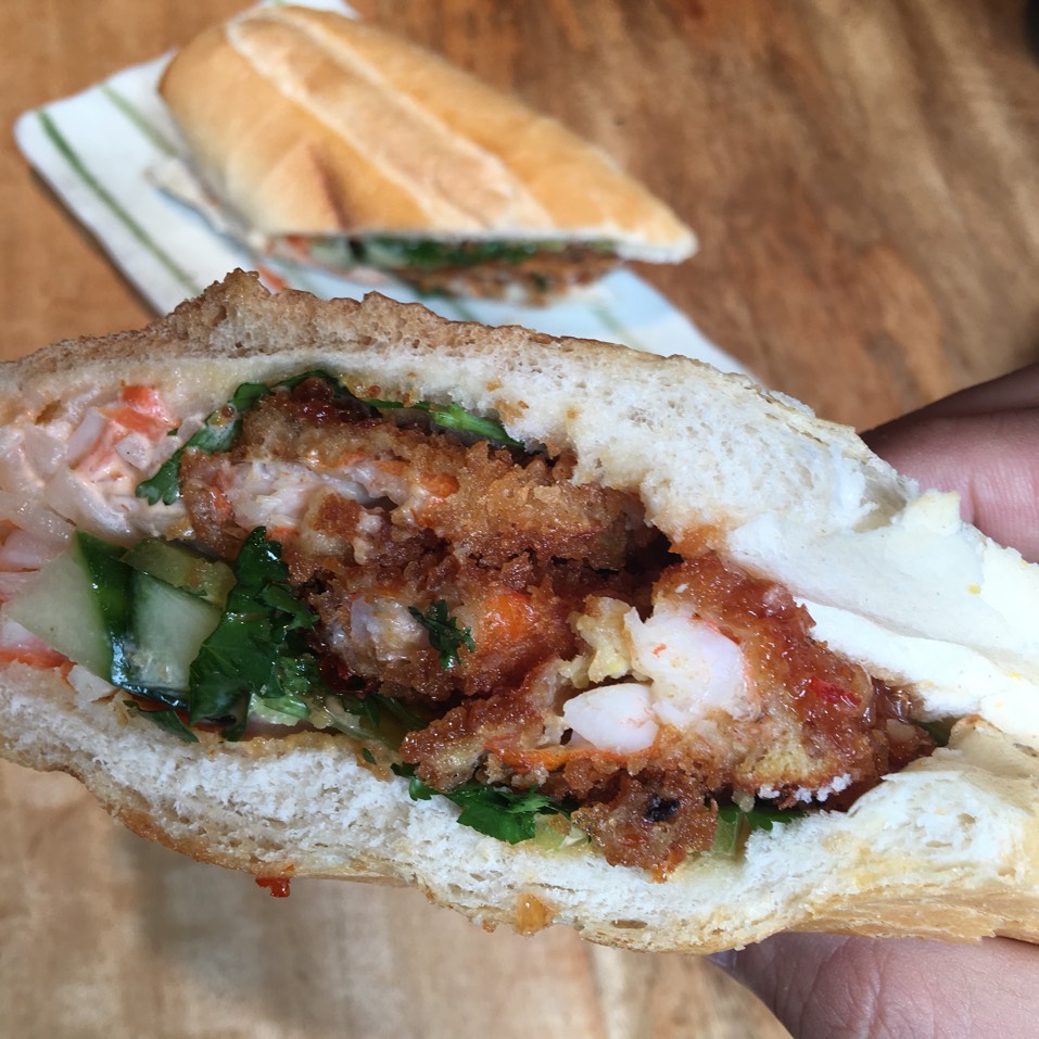 Coconut Crusted Soft Shell Shrimp Banh Mi Sandwich at Khe-Yo on #foodmento http://foodmento.com/place/4702