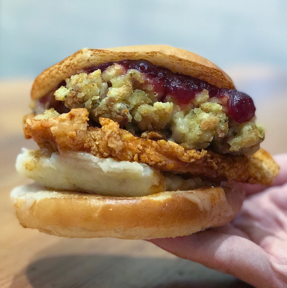 Chicken Gobbler Sandwich (Nov special) at Blue Ribbon Fried Chicken on #foodmento http://foodmento.com/place/4801