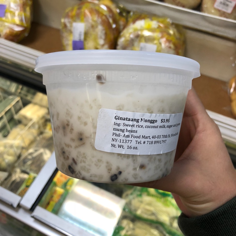 Ginataang Monggo (Sweet Rice, Coconut Milk, Green Mung Beans) from Phil-Am Market on #foodmento http://foodmento.com/dish/44754