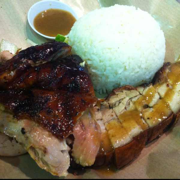 Lechon Manok & Liempo (combo chicken & pork) from Mang Kiko's Lechon on #foodmento http://foodmento.com/dish/354