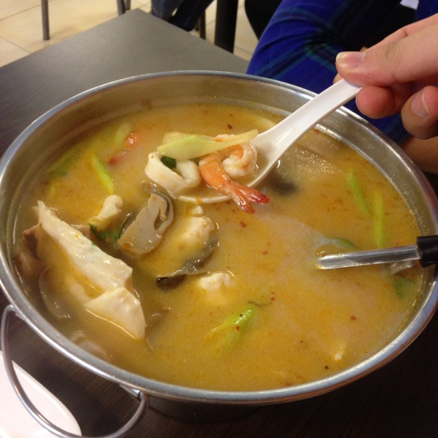 Tom Yum Soup w Coconut (Seafood) at Maekhong Thai Cuisine (CLOSED) on #foodmento http://foodmento.com/place/526