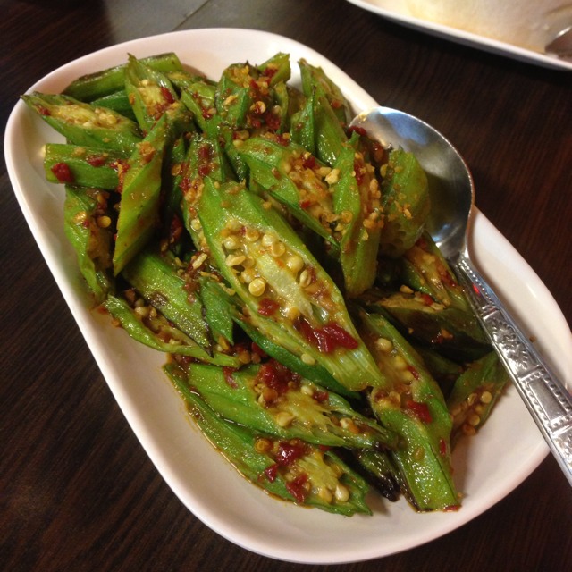 Stirred Fried Lady Finger with Sambal Chili at Maekhong Thai Cuisine (CLOSED) on #foodmento http://foodmento.com/place/526