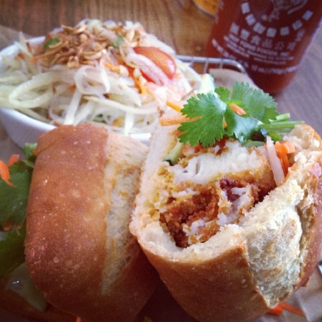 Crispy Curried Catfish Banh Mi at Bun Mee Vietnamese Sandwich Eatery on #foodmento http://foodmento.com/place/528