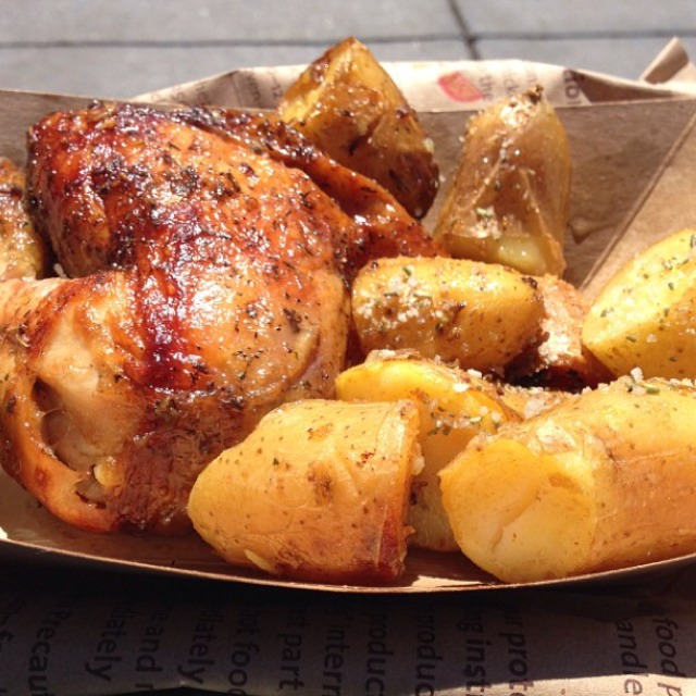 1/4 Chicken & Side Of Potatoes at Roli Roti Gourmet Rotisserie on #foodmento http://foodmento.com/place/530
