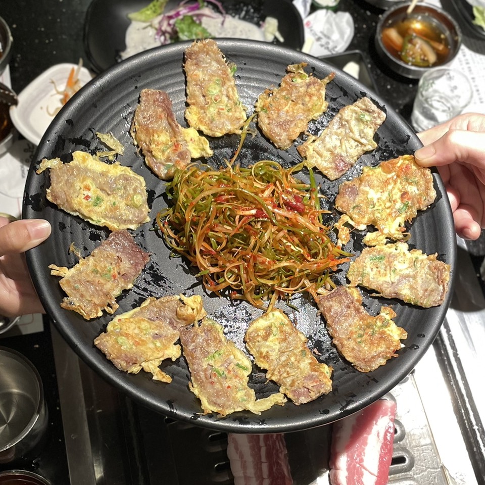 Yook Jeon (Beef Pancake) from Gwang Yang BBQ (CLOSED) on #foodmento http://foodmento.com/dish/52599