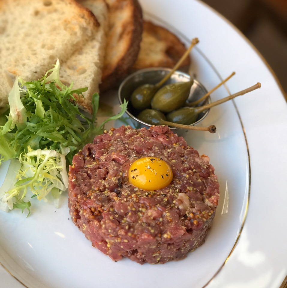 Steak Tartare (Prime Beef, Quail Egg) at Whynot Bistro on #foodmento http://foodmento.com/place/5530