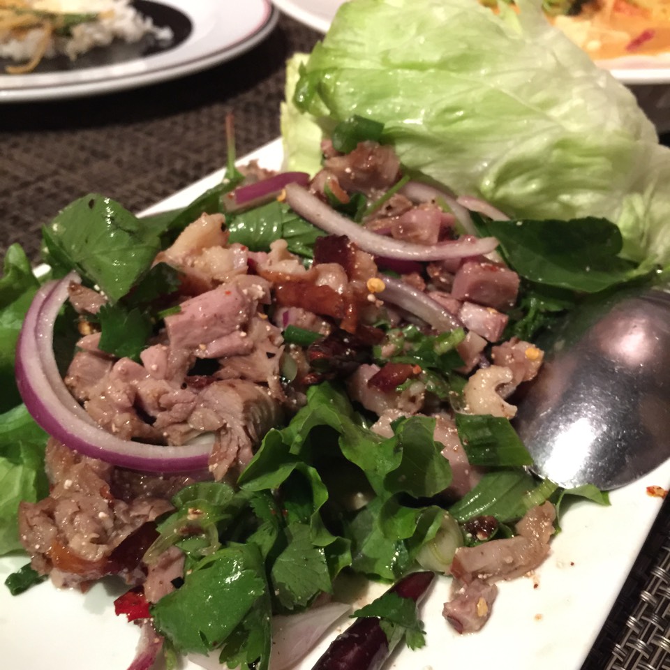 Larb Phed Yang (Duck) at Lers Ros Thai on #foodmento http://foodmento.com/place/556