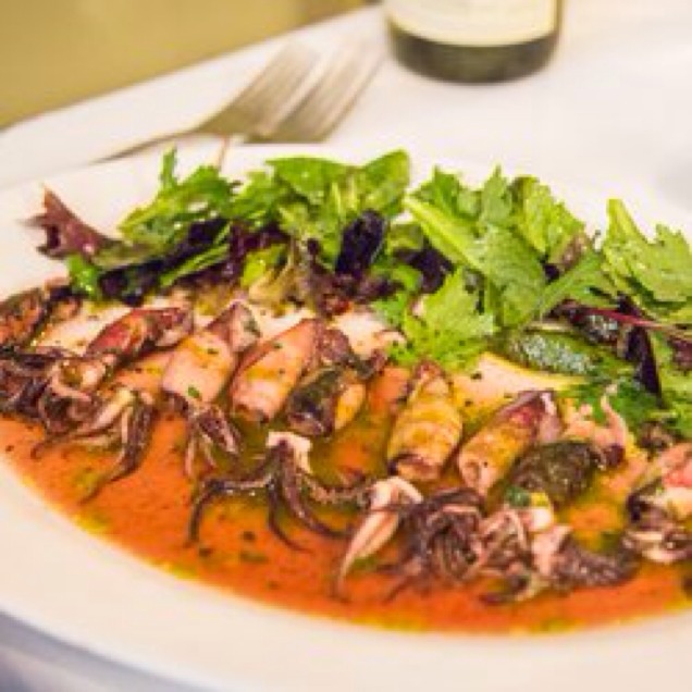 Calamarusu Arrustiusu (Oven Roasted Monterrey Calamari Drizzled w Basil Oil) from La Ciccia on #foodmento http://foodmento.com/dish/2207