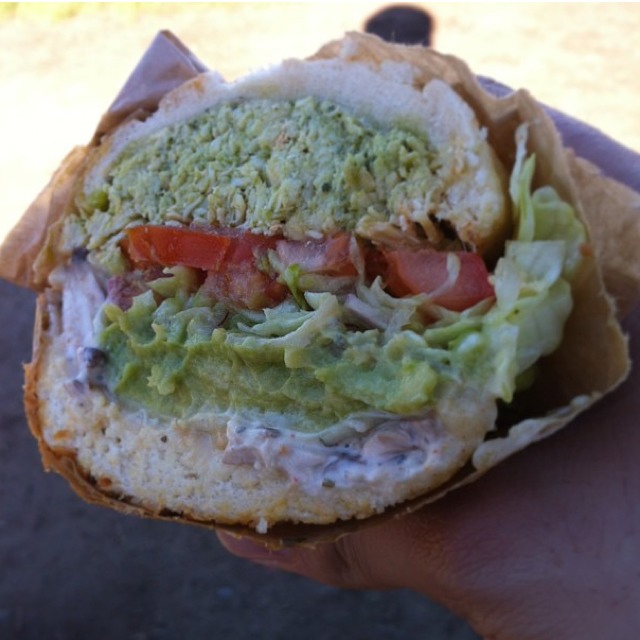 Spiffy Tiffy Sandwich (Chicken, Pesto, Avocado...) at Ike’s Place (CLOSED) on #foodmento http://foodmento.com/place/569