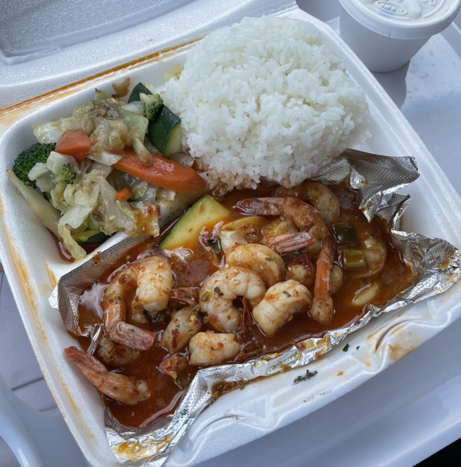 Garlic Shrimp at Aloha Food Factory on #foodmento http://foodmento.com/place/5836