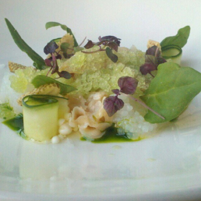 Geoduck, Cucumber Granite, White Strawberry... from Commonwealth on #foodmento http://foodmento.com/dish/2165
