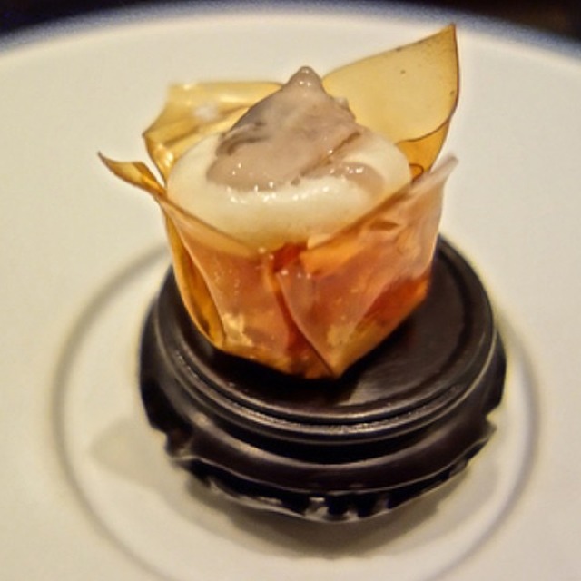 Oyster, Pork Belly, Kimchi at Benu on #foodmento http://foodmento.com/place/590