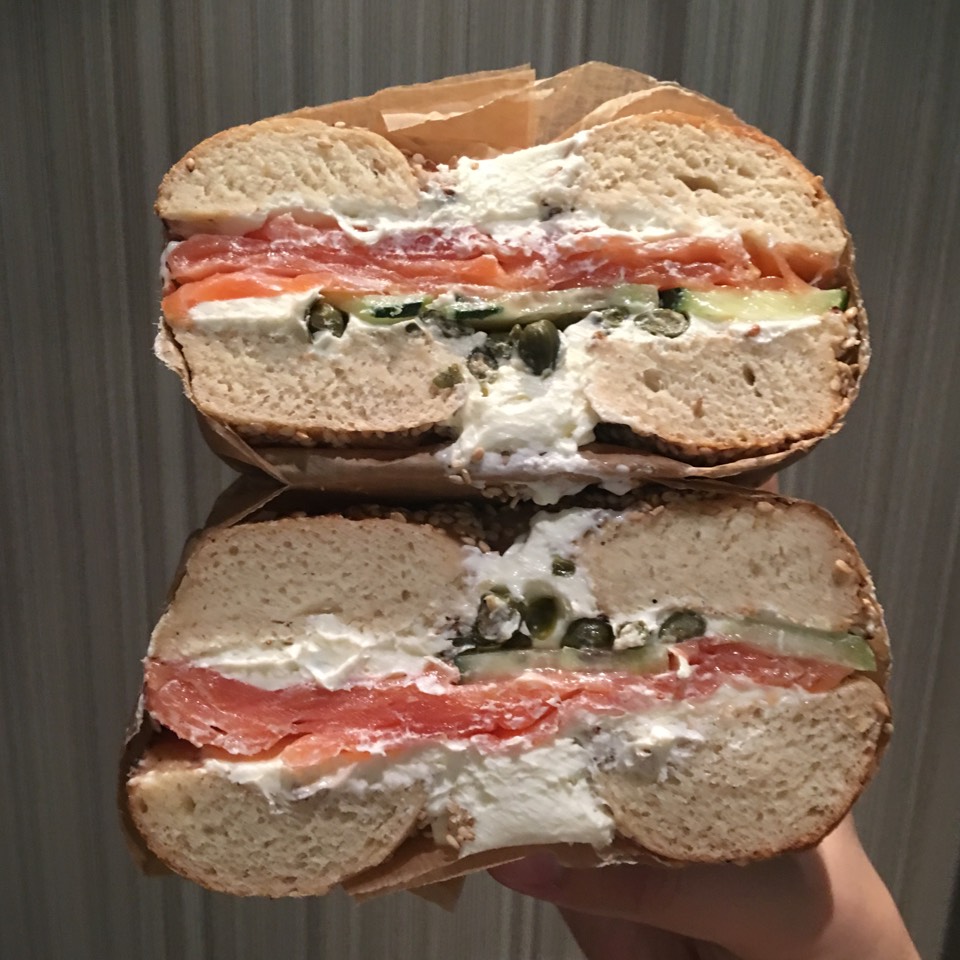 Bagel w/ Lox, Cream Cheese... at Brooklyn Bagel & Coffee Co. on #foodmento http://foodmento.com/place/5963